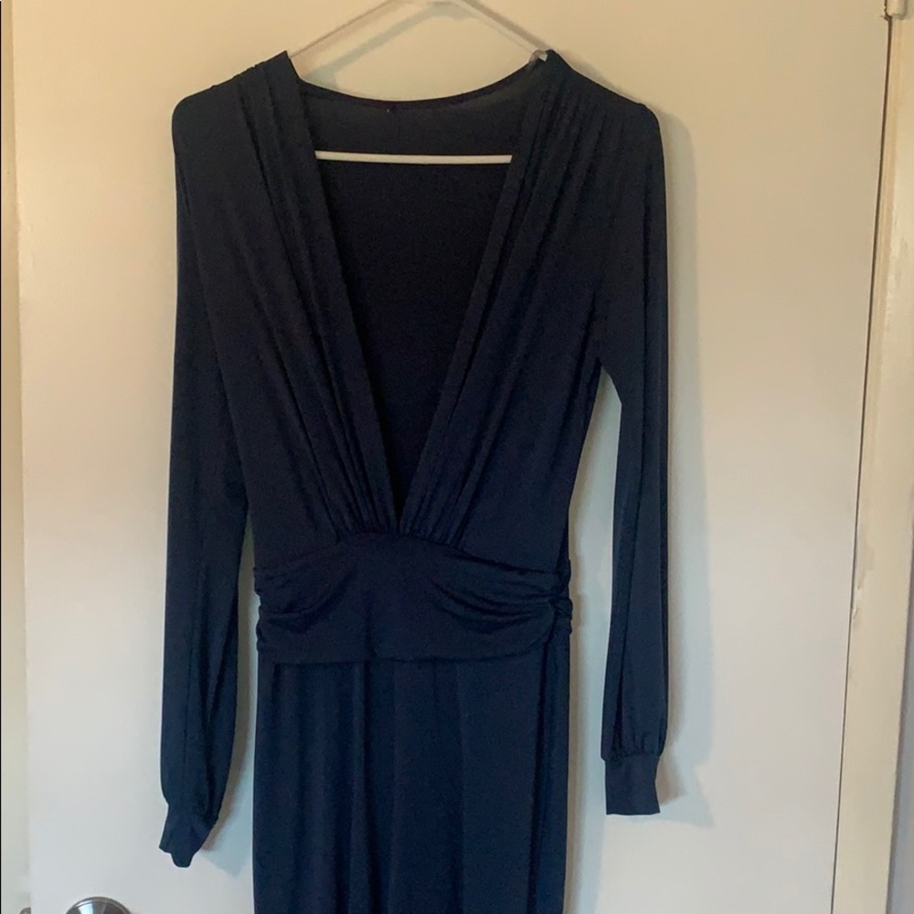 Royal blue elegant pants suit